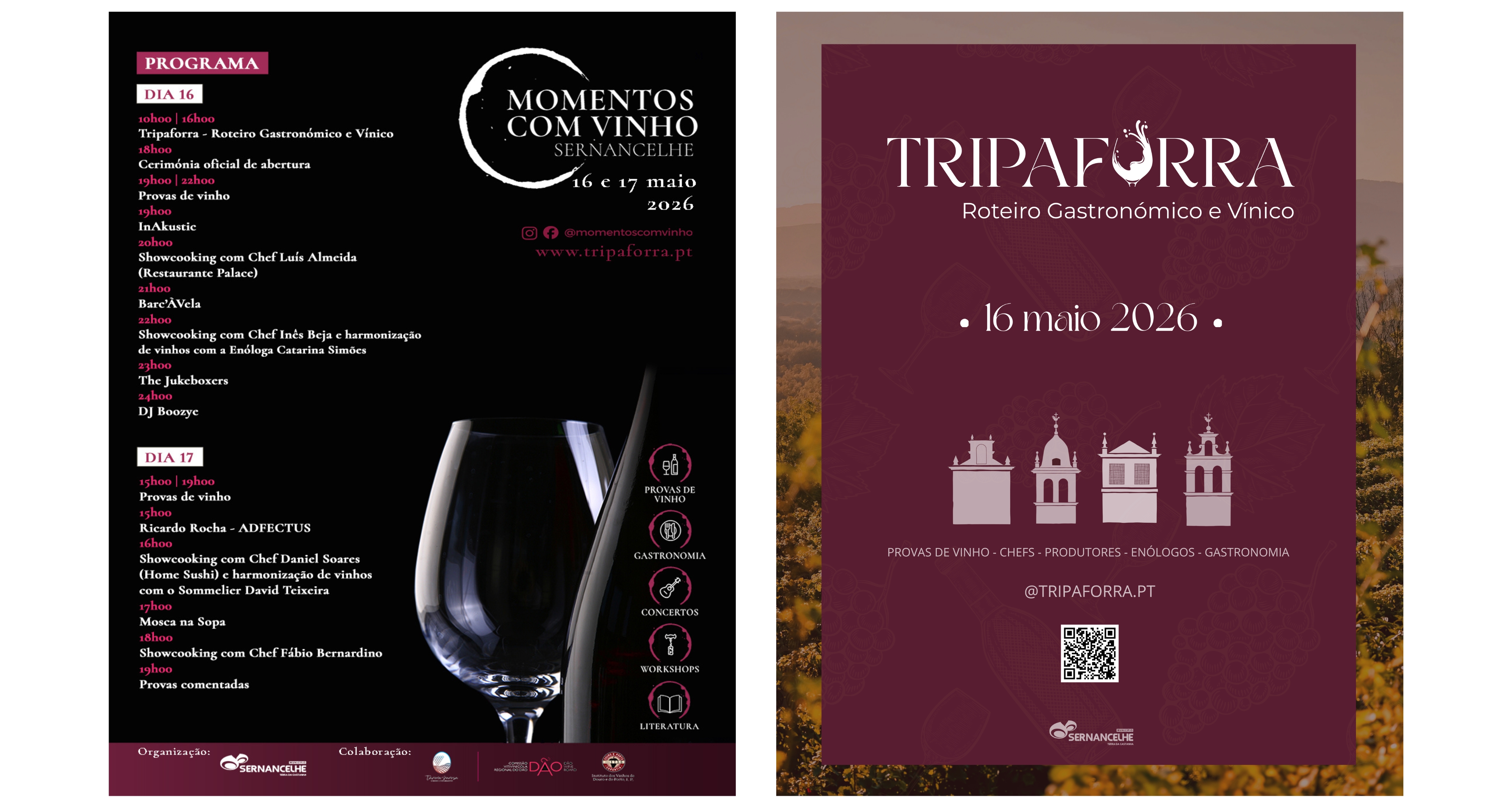 Sernancelhe convida-te para o Momentos com Vinho em maio